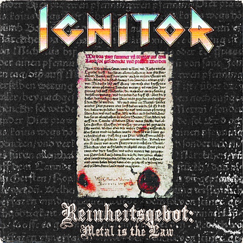 Ignitor - Reinheitsgebot: Metal Is The Law